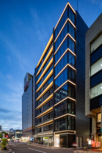 将来バスターミナル方面より